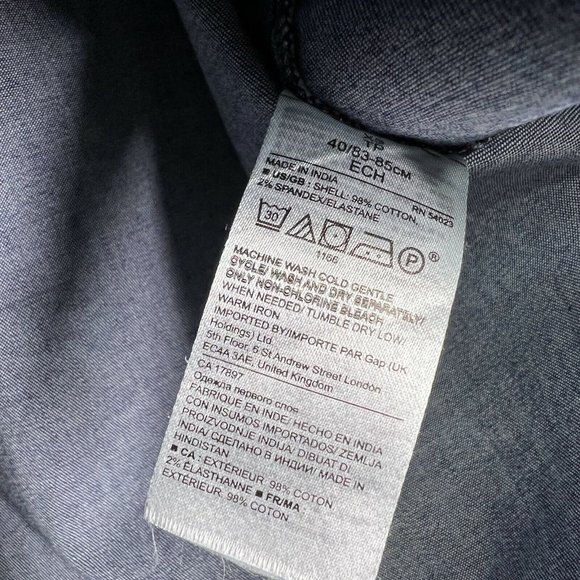 Banana Republic Shirt Blue Denim Tie Neck Button Down Popover Top - Picture 8 of 12